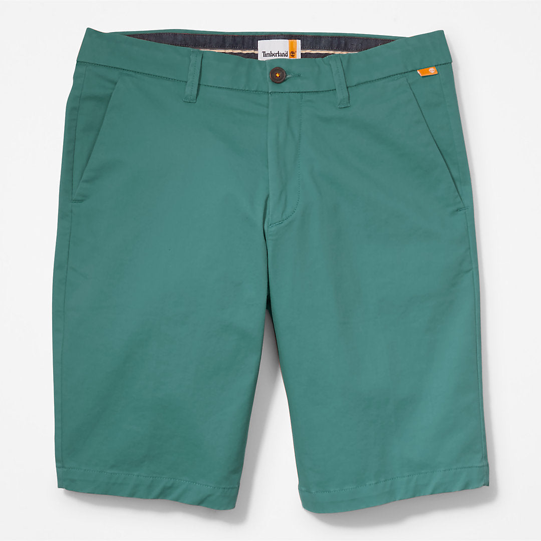 Mens Timberland Squam Lake Stretch Chino Shorts for Men in Green