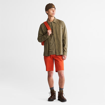 Mens Timberland Squam Lake Stretch Chino Shorts for Men in Orange