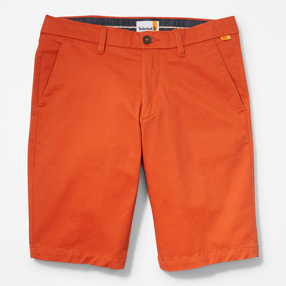 Mens Timberland Squam Lake Stretch Chino Shorts for Men in Orange