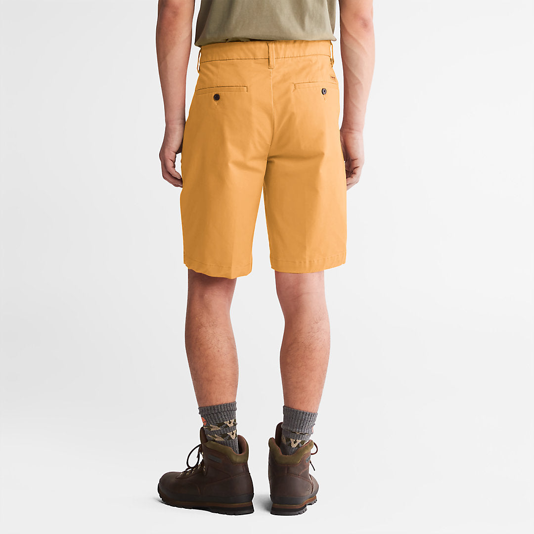 Mens Timberland Squam Lake Stretch Chino Shorts for Men in Orange
