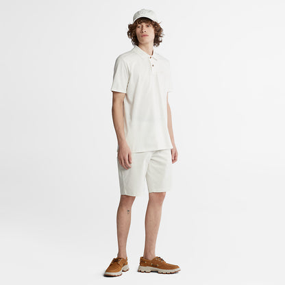 Mens Timberland Squam Lake Stretch Chino Shorts for Men in White