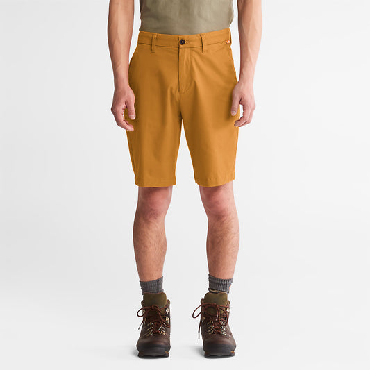 Mens Timberland Squam Lake Stretch Chino Shorts for Men in Dark Yellow