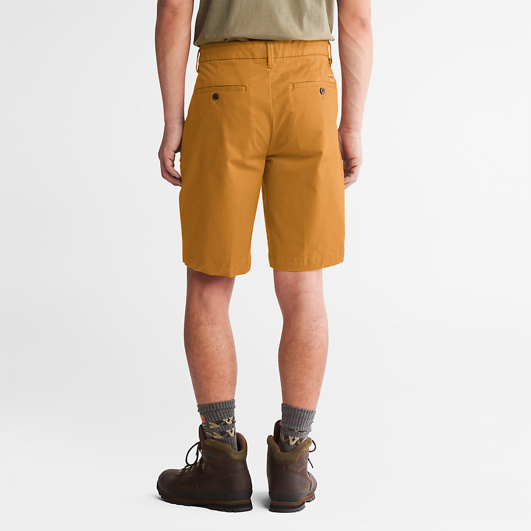 Mens Timberland Squam Lake Stretch Chino Shorts for Men in Dark Yellow