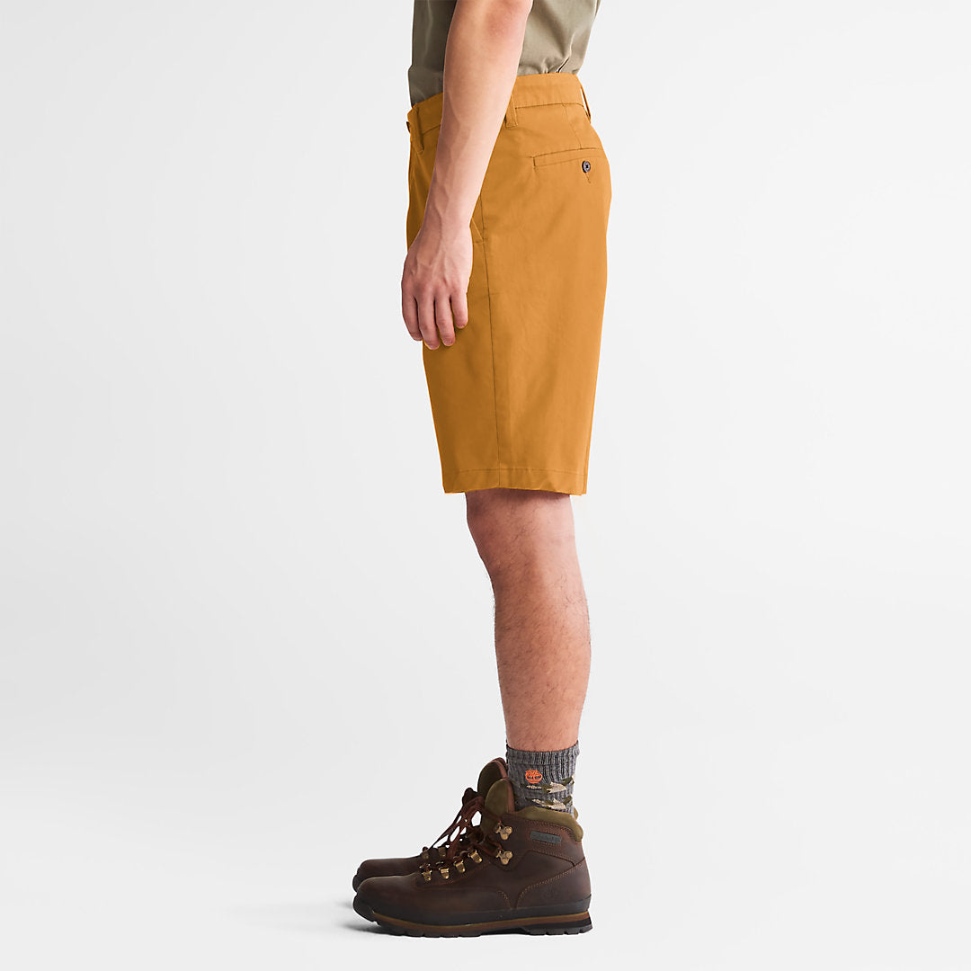 Mens Timberland Squam Lake Stretch Chino Shorts for Men in Dark Yellow