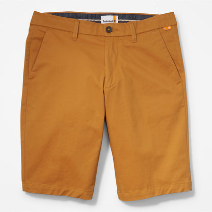 Mens Timberland Squam Lake Stretch Chino Shorts for Men in Dark Yellow