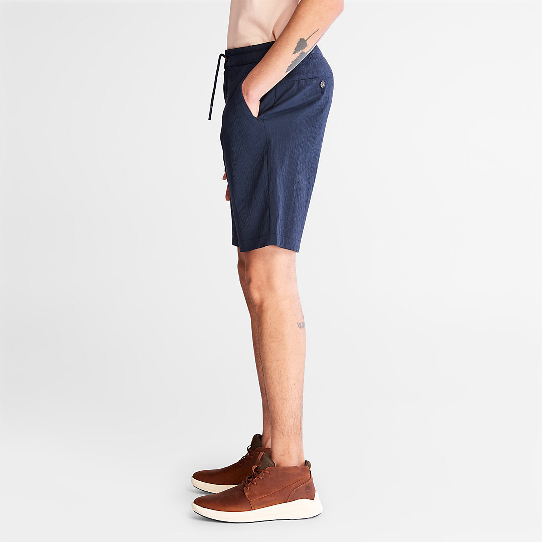 Mens Timberland Squam Lake Seersucker Shorts for Men in Navy