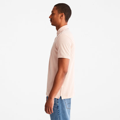 Mens Timberland Baboosic Brook Oxford Polo for Men in Light Pink