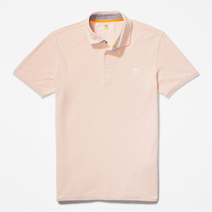 Mens Timberland Baboosic Brook Oxford Polo for Men in Light Pink