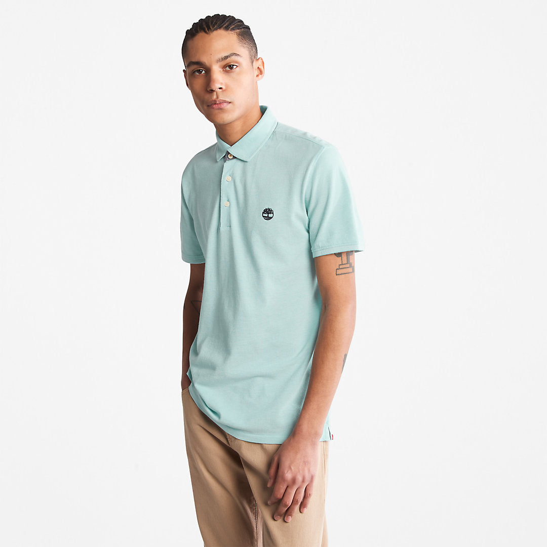 Mens Timberland Baboosic Brook Oxford Polo for Men in Green