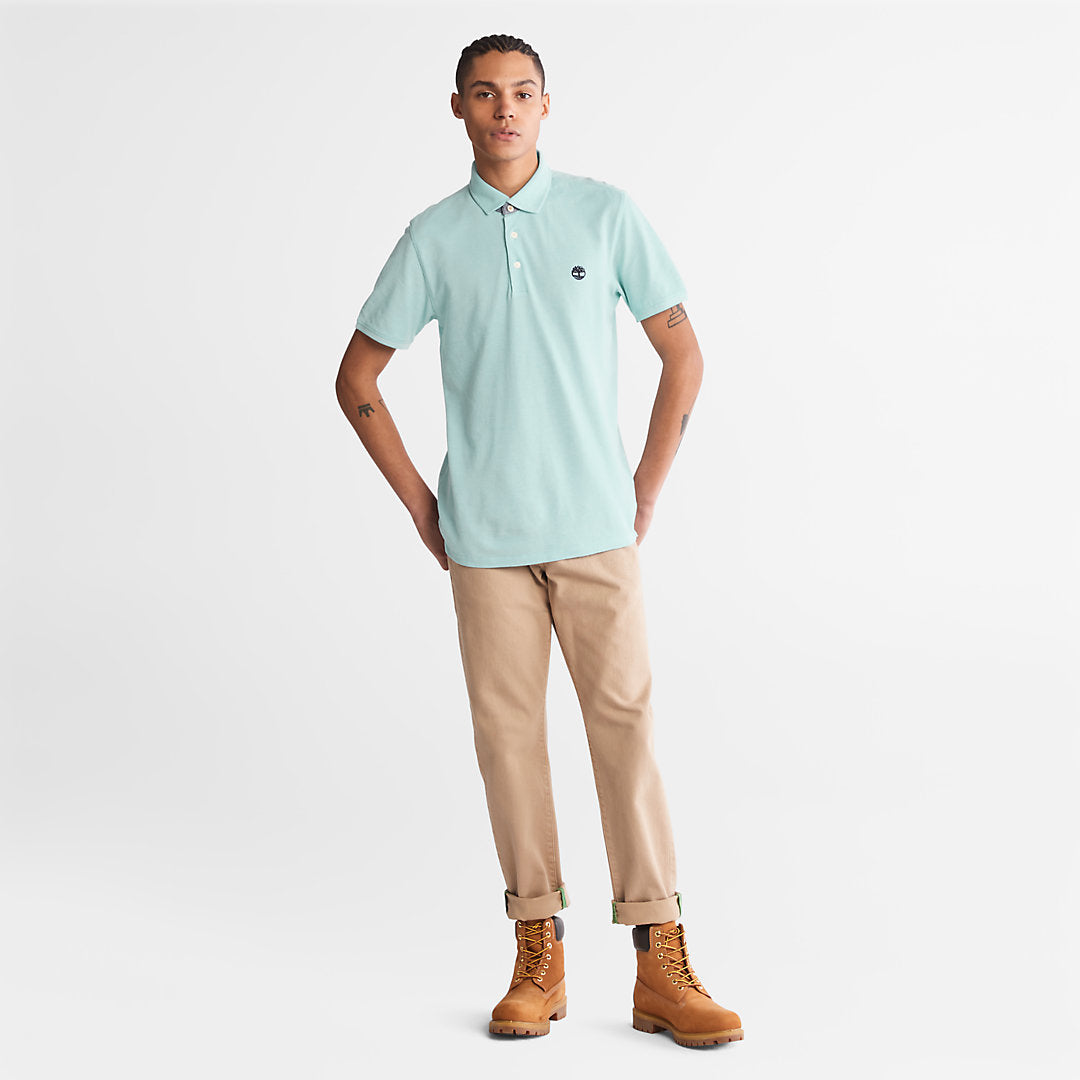 Mens Timberland Baboosic Brook Oxford Polo for Men in Green
