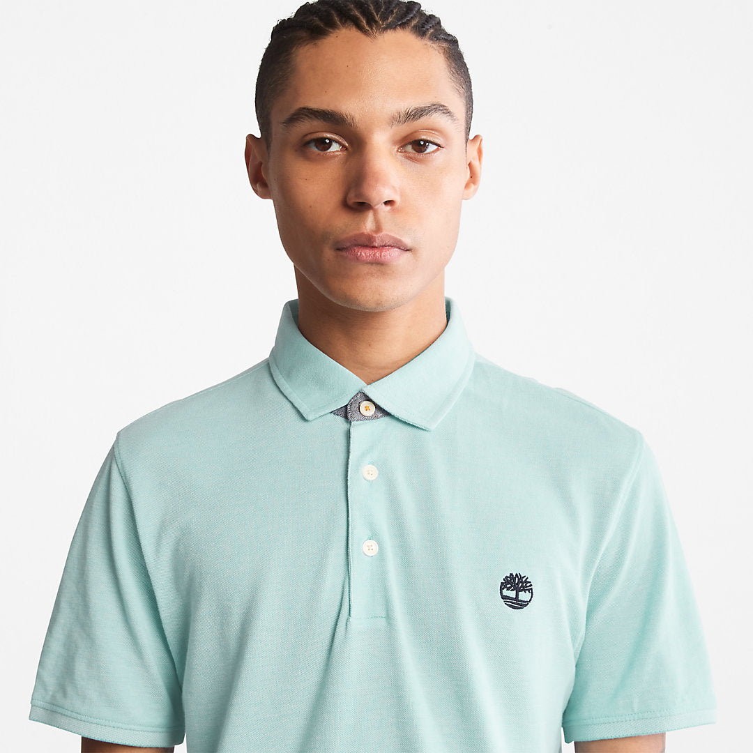 Mens Timberland Baboosic Brook Oxford Polo for Men in Green