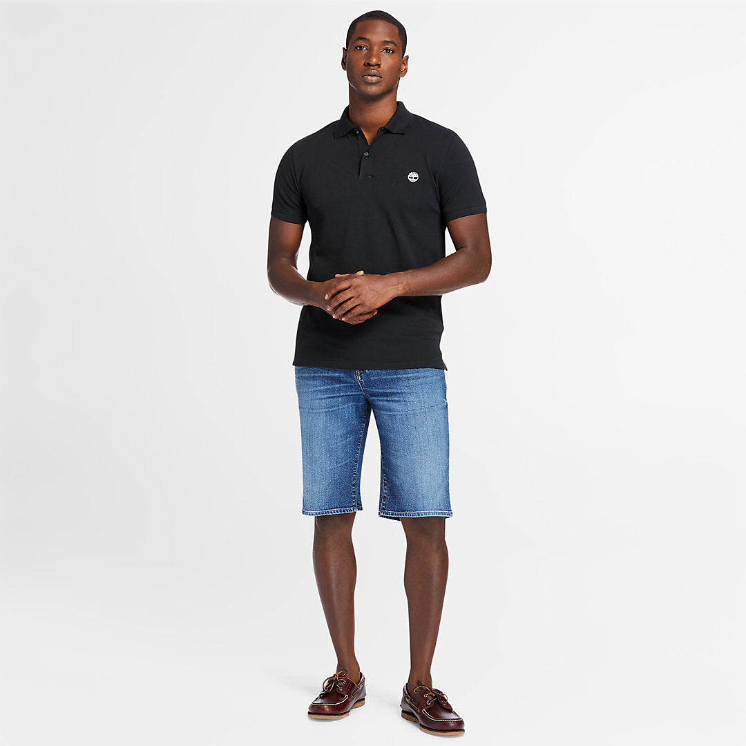 Mens Timberland Merrymeeting River Polo Shirt for Men in Black