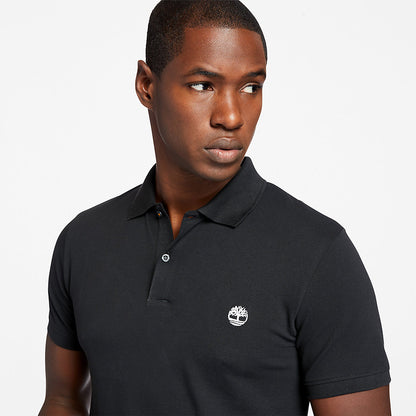 Mens Timberland Merrymeeting River Polo Shirt for Men in Black