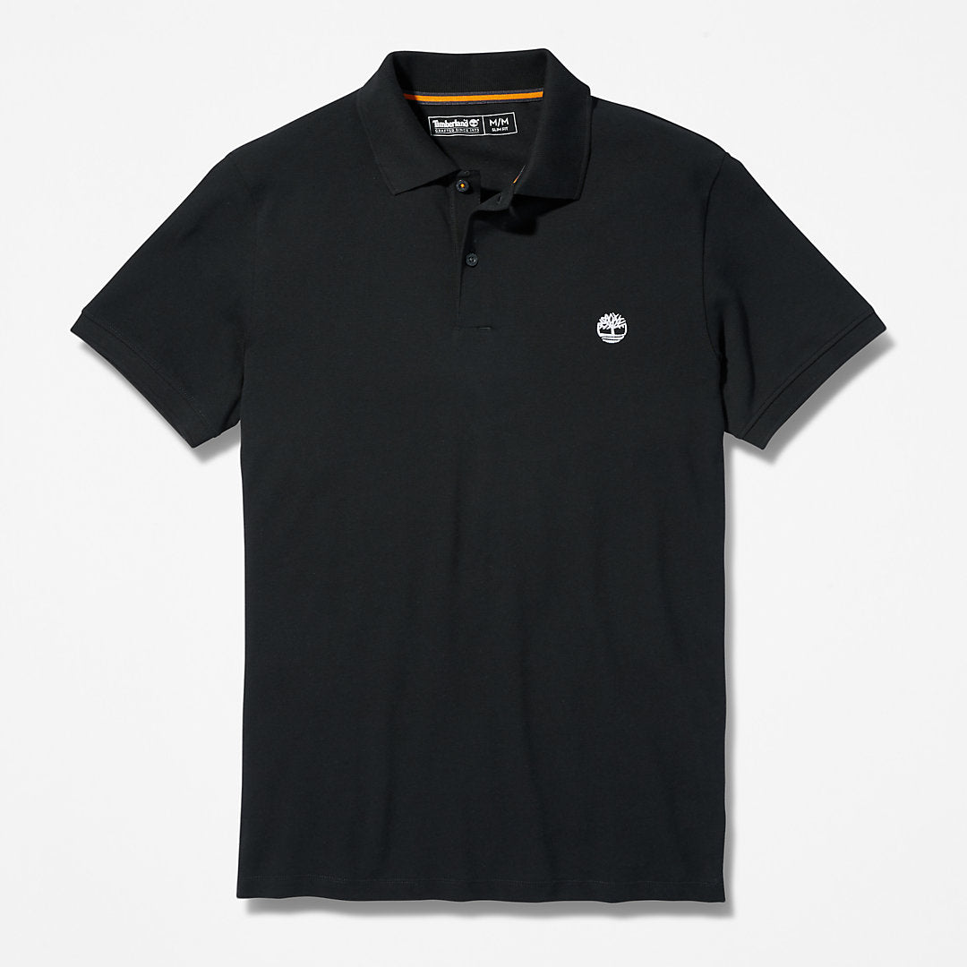 Mens Timberland Merrymeeting River Polo Shirt for Men in Black
