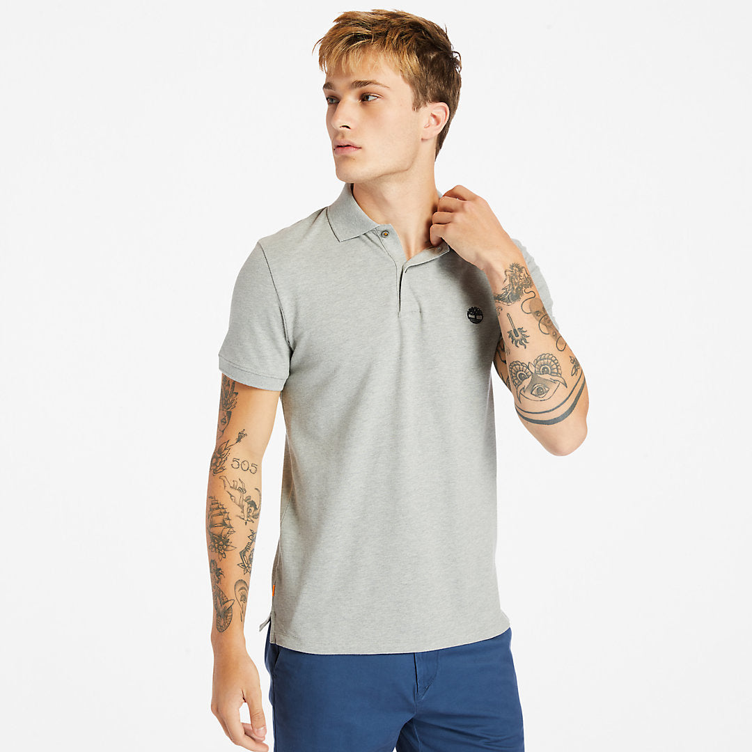 Mens Timberland Merrymeeting River Polo Shirt for Men in Grey