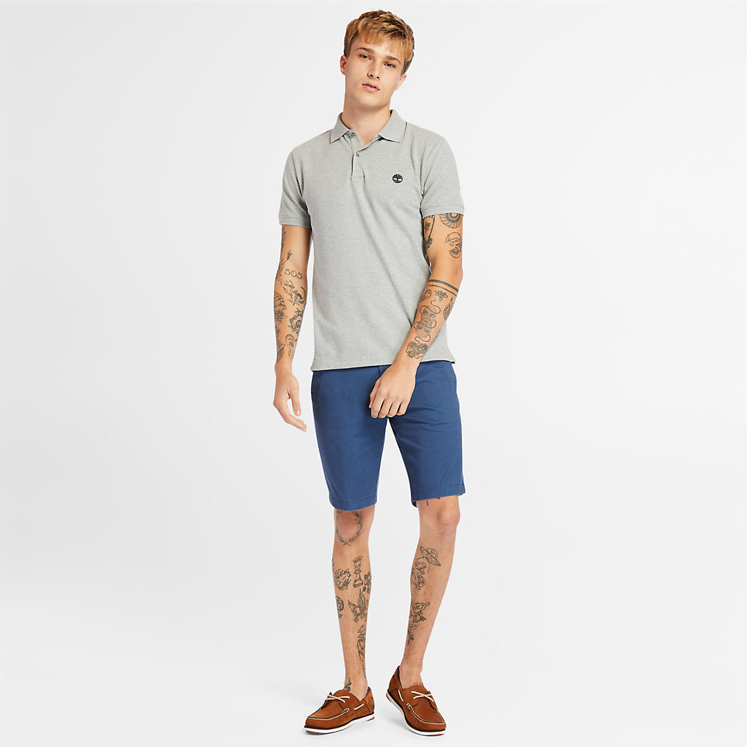 Mens Timberland Merrymeeting River Polo Shirt for Men in Grey