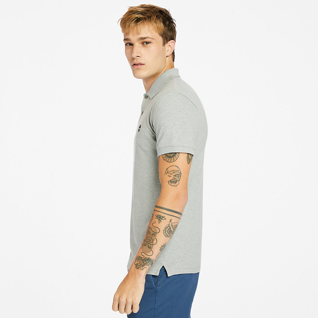 Mens Timberland Merrymeeting River Polo Shirt for Men in Grey