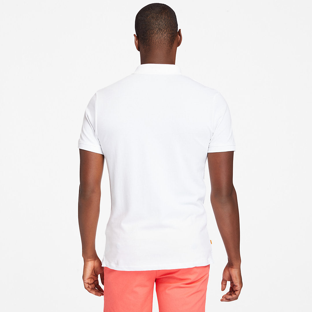 Mens Timberland Merrymeeting River Polo Shirt for Men in White