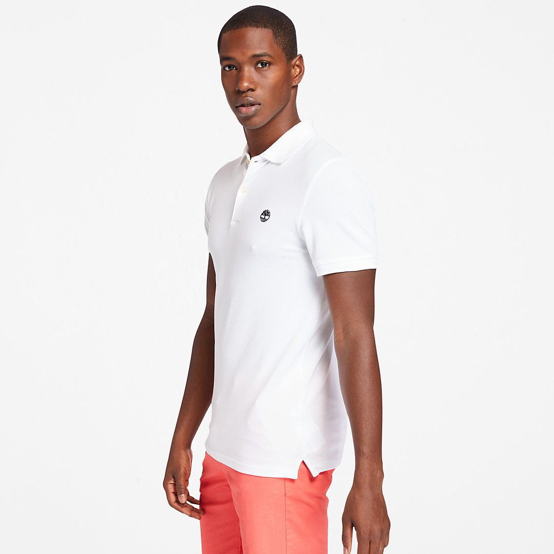 Mens Timberland Merrymeeting River Polo Shirt for Men in White