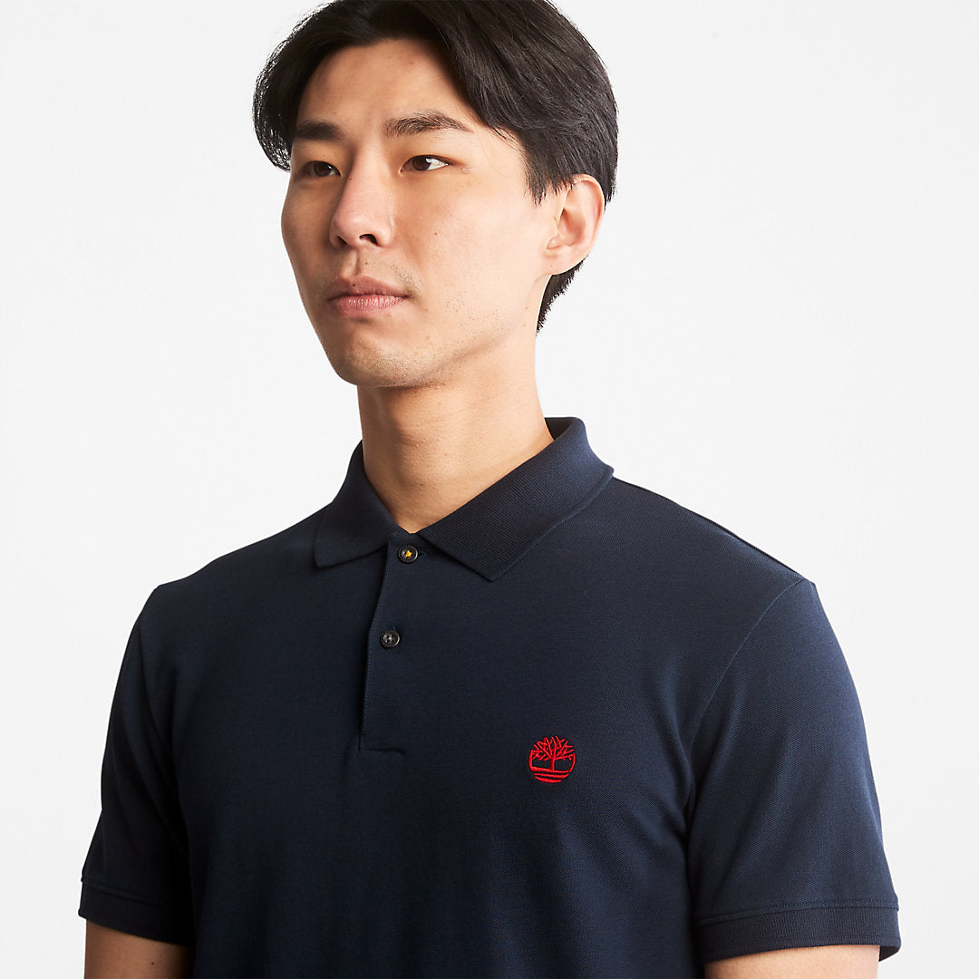 Mens Timberland Merrymeeting River Polo Shirt for Men in Navy