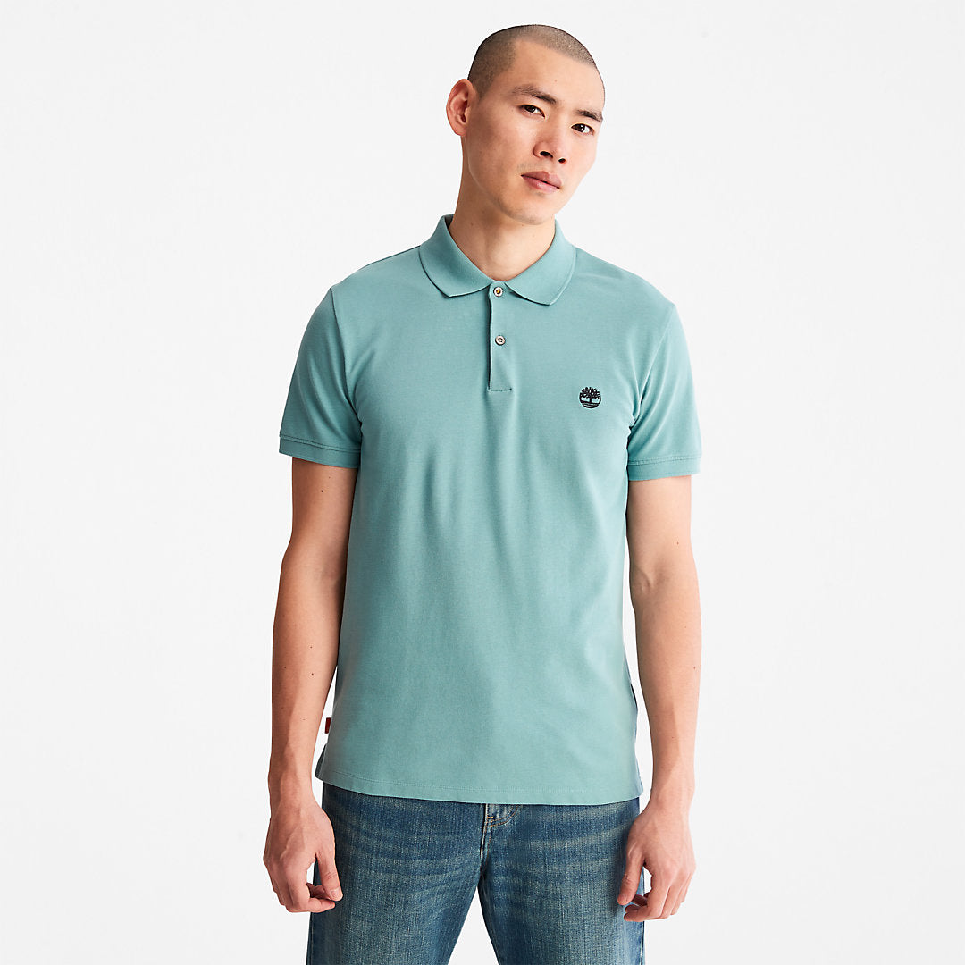 Mens Timberland Merrymeeting River Polo Shirt for Men in Green