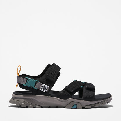 Mens Timberland Garrison Trail Webbing-strap Sandal for Men in Black