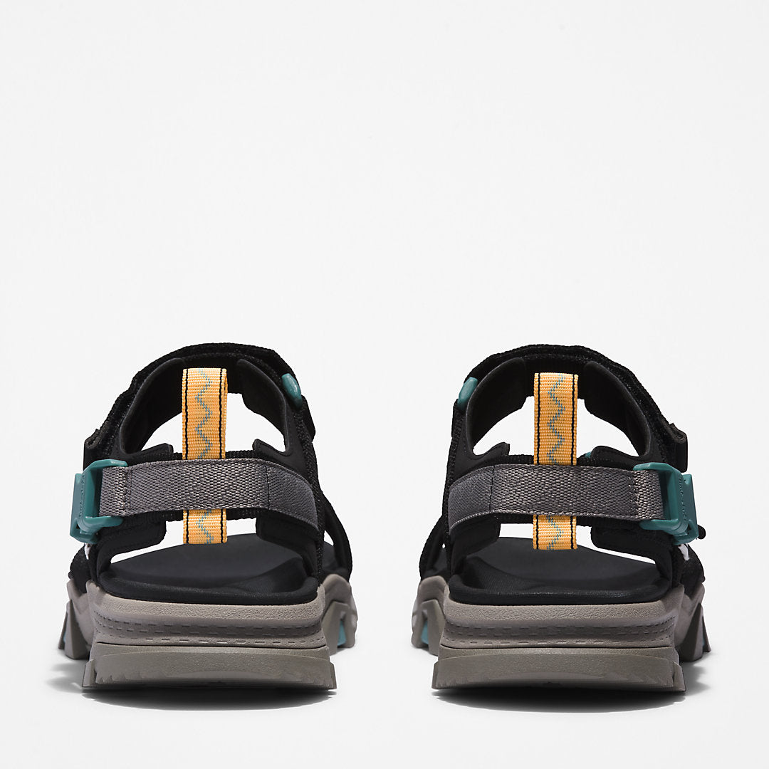 Mens Timberland Garrison Trail Webbing-strap Sandal for Men in Black