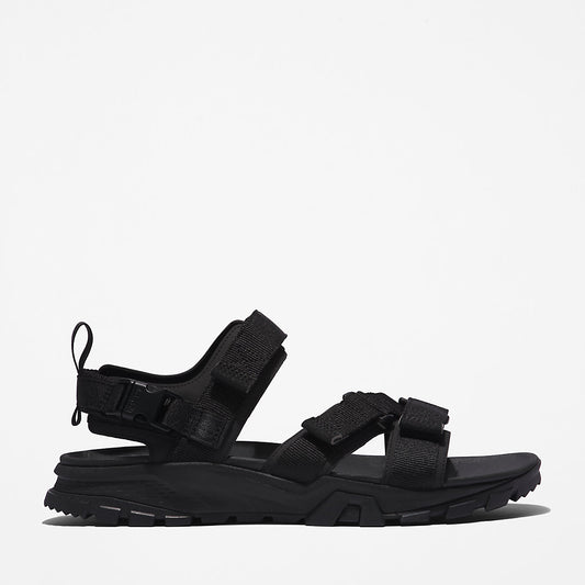 Mens Timberland Garrison Trail Webbing-strap Sandal for Men in Monochrome Black