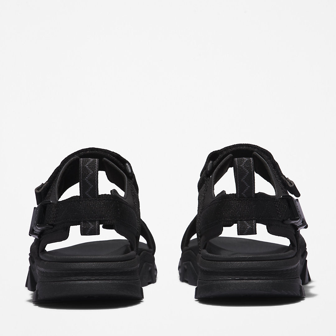 Mens Timberland Garrison Trail Webbing-strap Sandal for Men in Monochrome Black