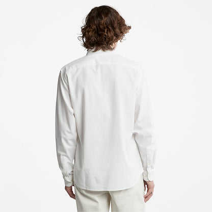 Mens Timberland Pleasant River Slim Oxford Shirt for Men in White