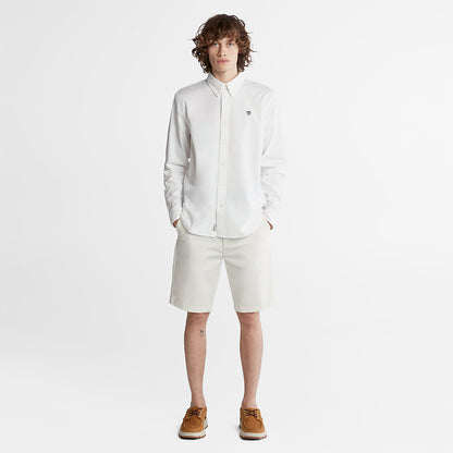 Mens Timberland Pleasant River Slim Oxford Shirt for Men in White