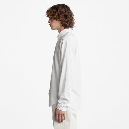 Mens Timberland Pleasant River Slim Oxford Shirt for Men in White