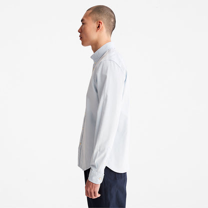 Mens Timberland Pleasant River Slim Oxford Shirt for Men in Light Blue