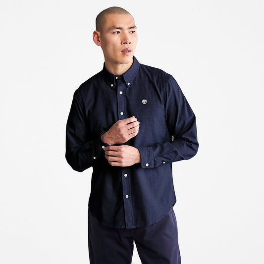 Mens Timberland Pleasant River Slim Oxford Shirt for Men in Navy