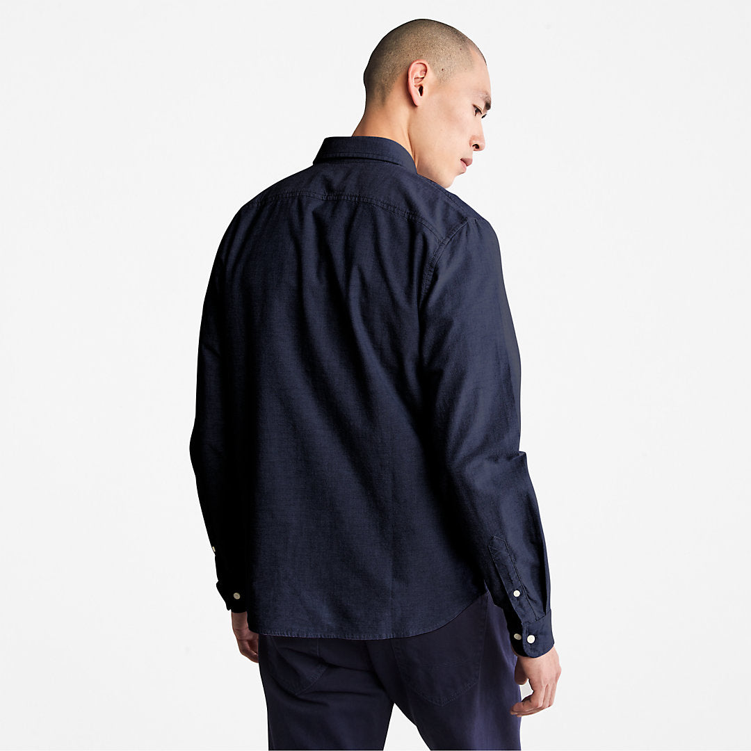Mens Timberland Pleasant River Slim Oxford Shirt for Men in Navy