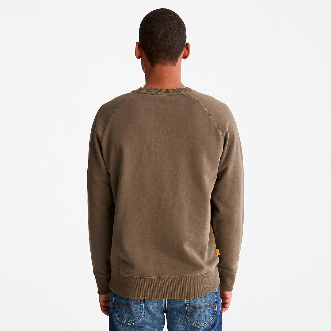 Mens Timberland Exeter River Sweatshirt for Men in Dark Green
