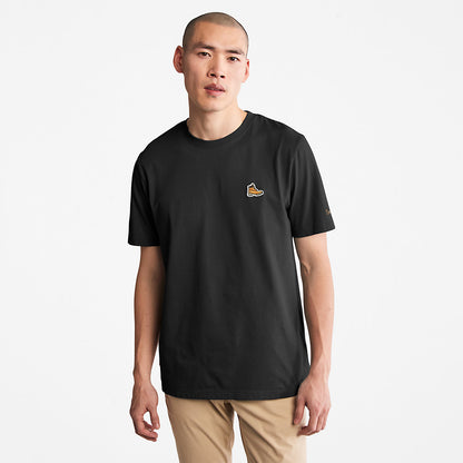 Mens Timberland Boot Logo T-Shirt for Men in Black