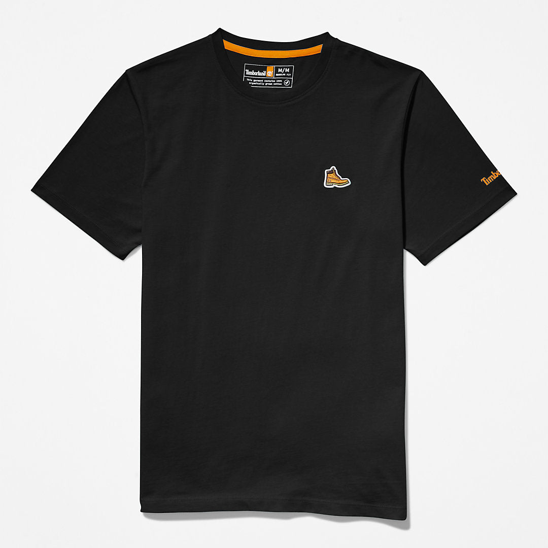 Mens Timberland Boot Logo T-Shirt for Men in Black