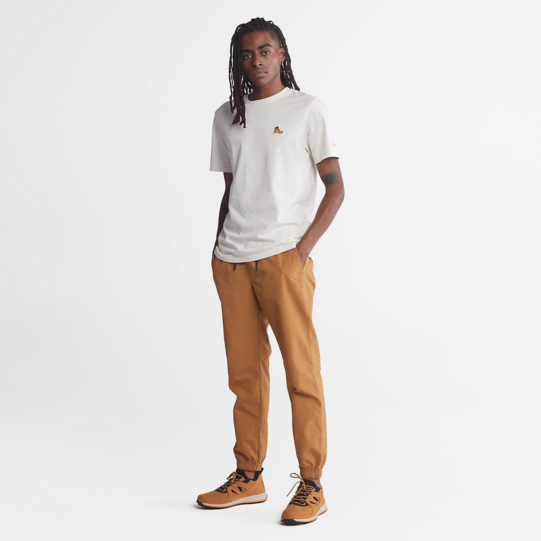 Mens Timberland Boot-Logo T-Shirt for Men in White
