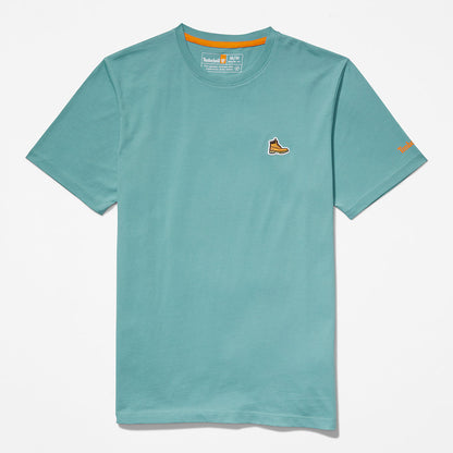 Mens Timberland Boot-Logo T-Shirt for Men in Blue