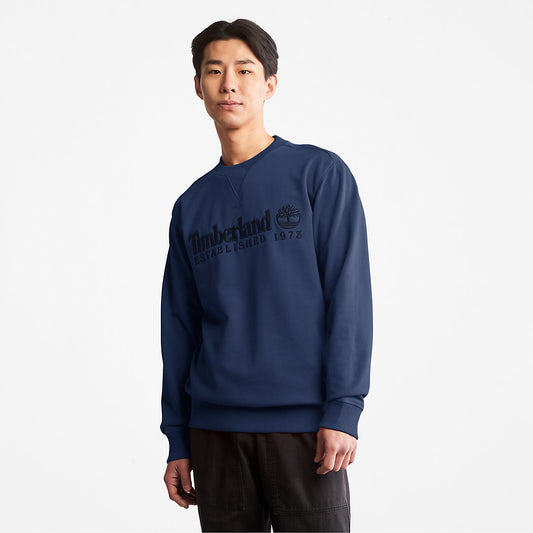 Mens Timberland Outdoor Heritage Crewneck Sweatshirt for Men in Navy