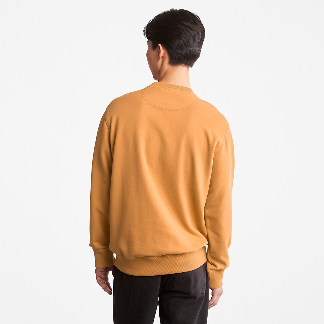 Mens Timberland Outdoor Heritage Crewneck Sweatshirt for Men in Dark Yellow