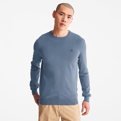 Mens Timberland Garment-Dyed Sweatshirt for Men in Navy