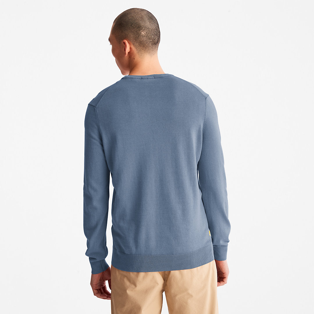 Mens Timberland Garment-Dyed Sweatshirt for Men in Navy