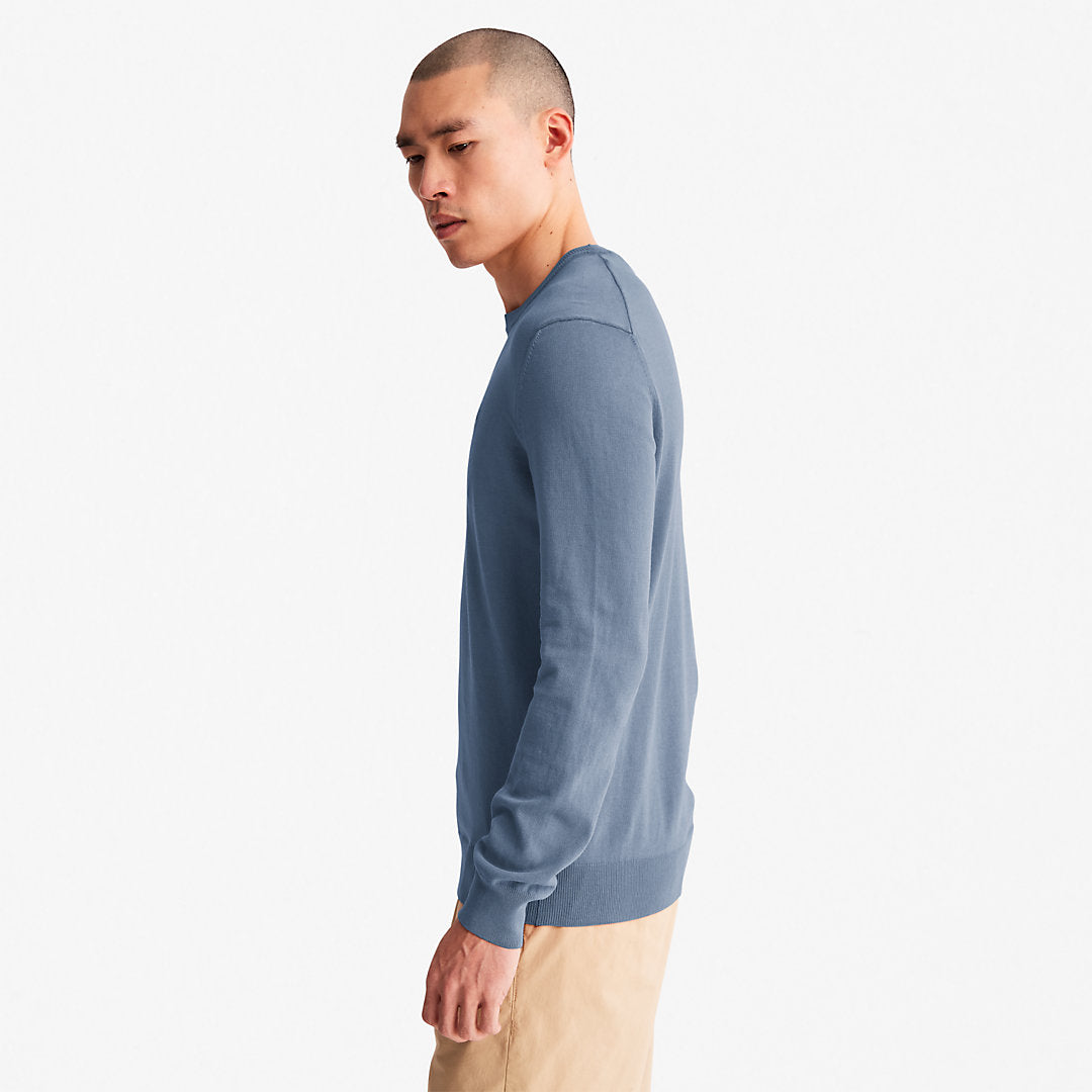 Mens Timberland Garment-Dyed Sweatshirt for Men in Navy