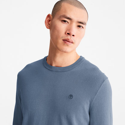 Mens Timberland Garment-Dyed Sweatshirt for Men in Navy