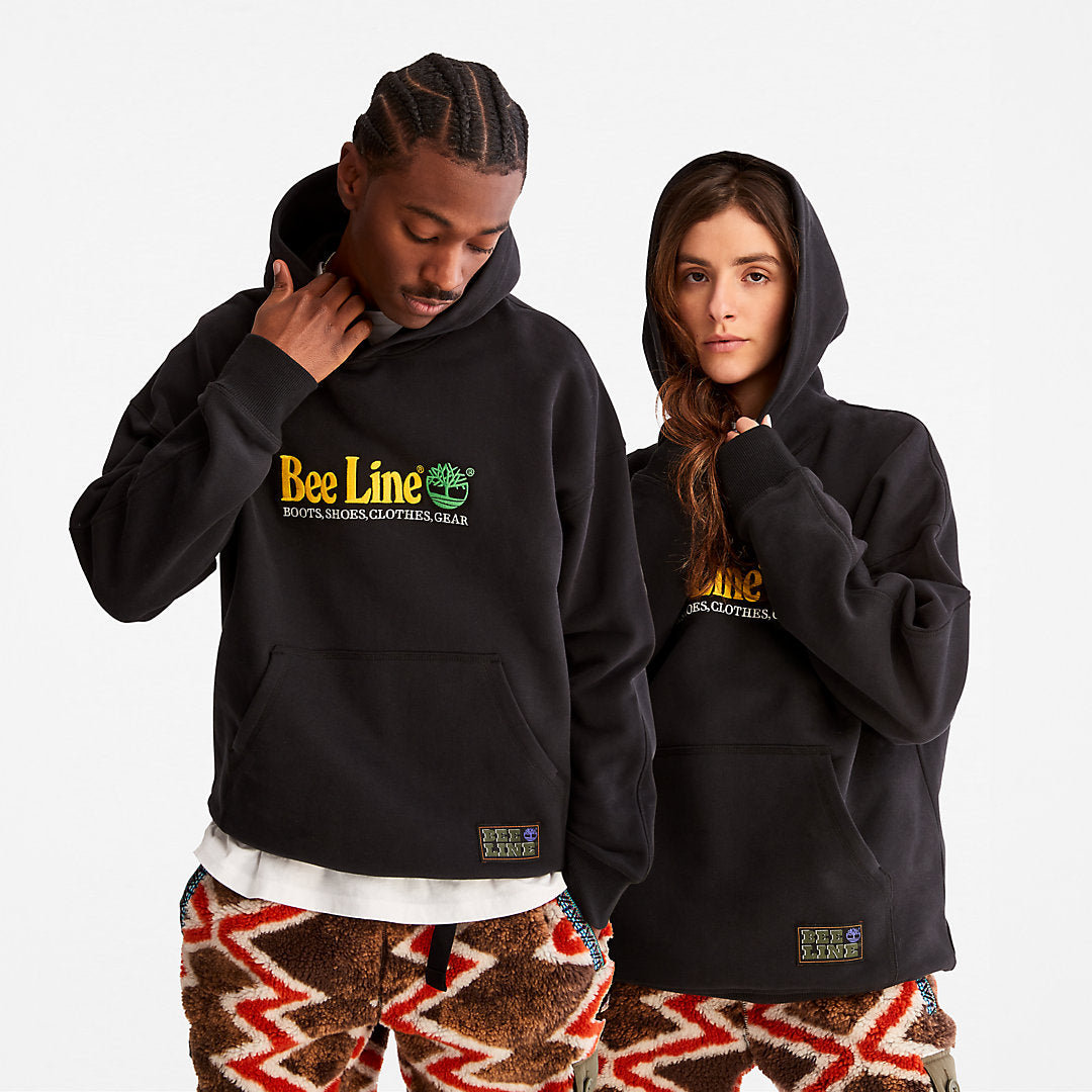 Mens Timberland Bee Line x Timberland® Logo Hoodie in Black