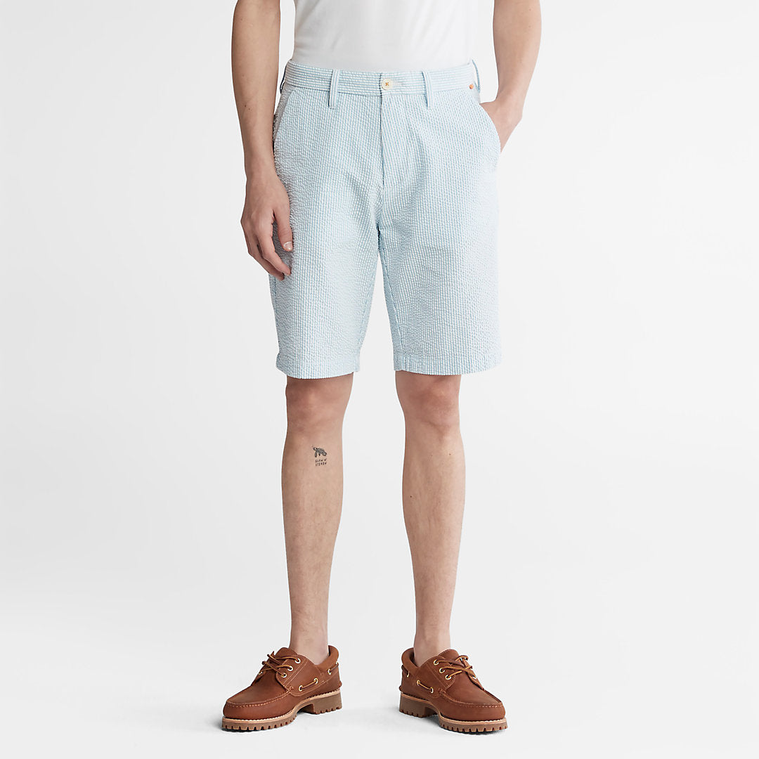Mens Timberland Seersucker Shorts for Men in Blue