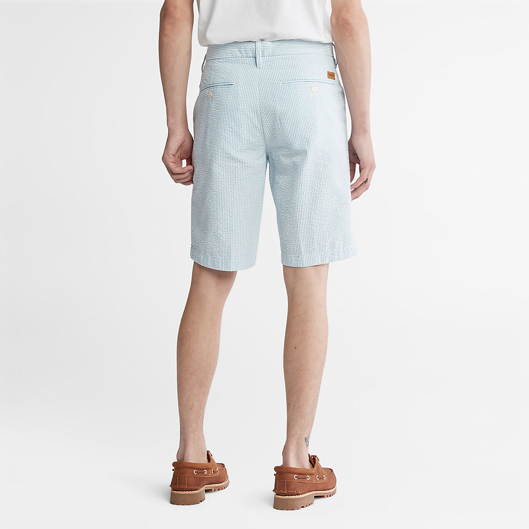 Mens Timberland Seersucker Shorts for Men in Blue