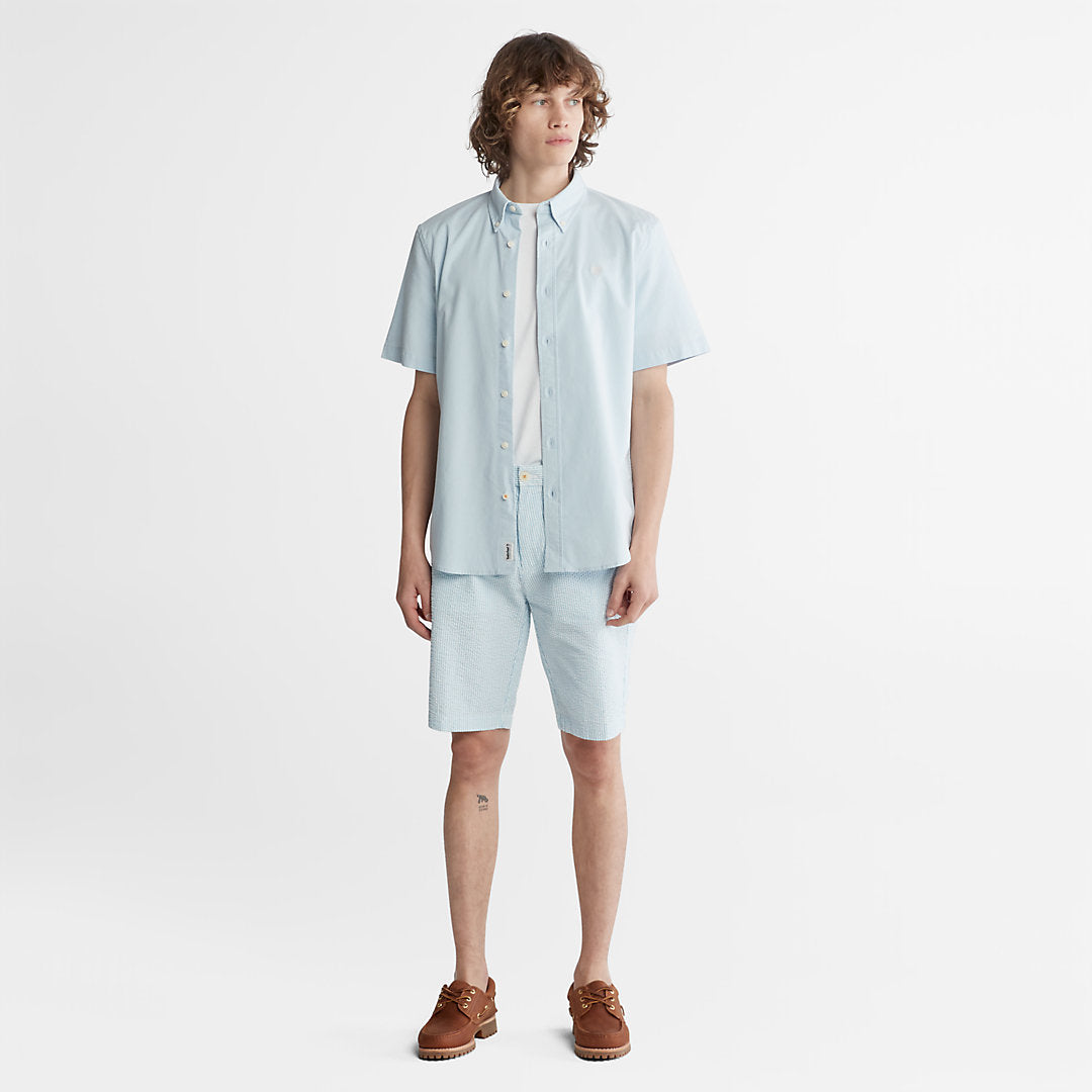 Mens Timberland Seersucker Shorts for Men in Blue